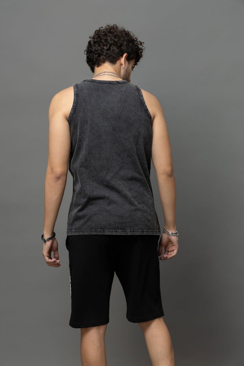 Go Devil Black Sleeveless Vest for Men - Image 3